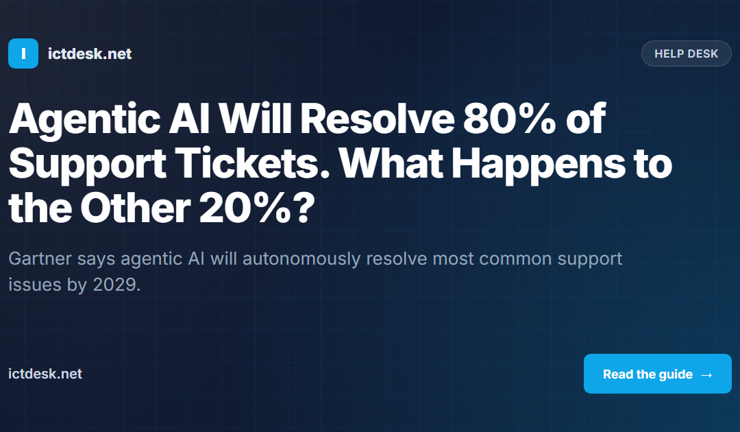 Agentic AI Will Resolve 80% of Support Tickets. What Happens to the Other 20%?